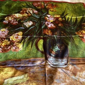 NEW VINCENT VAN GOGH Style SCARF HIJAB WRAP 35”x34”